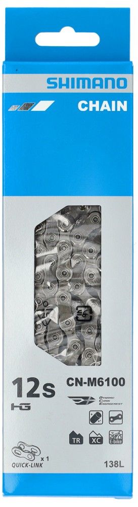 Shimano Deore M6100 12V Ketting Zilver – 138 Schakels