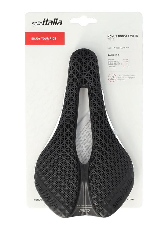 Selle Italia NOVUS Boost EVO Superflow Zadel – 245x145mm