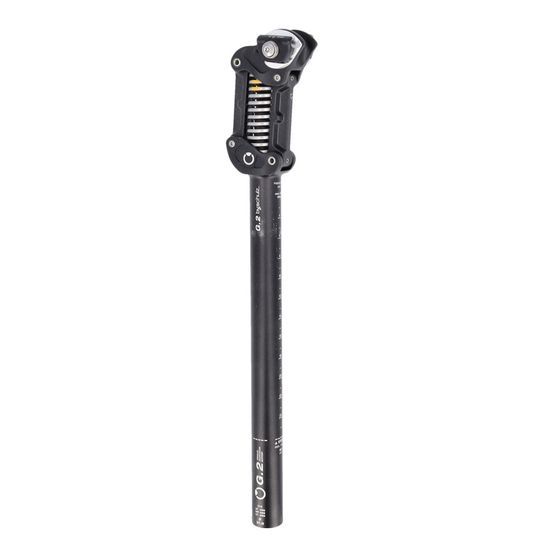 By.Schulz G.2 LT Zadelpen Verend 31.6x480mm – Zwart