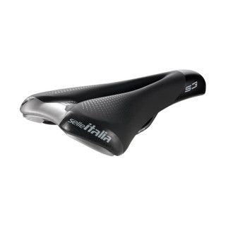 Selle Italia S3 Flow Aluminium Zadel Zwart – 185x280mm