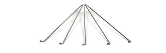 Sapim Leader Spaken 13x161mm Zilver (5 st) – Maat 13x161mm
