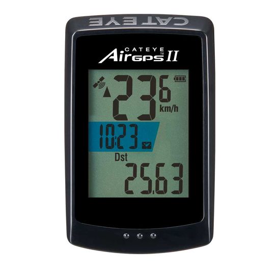 Cateye AirGPS II CC-GPS100N Fietscomputer – Zwart