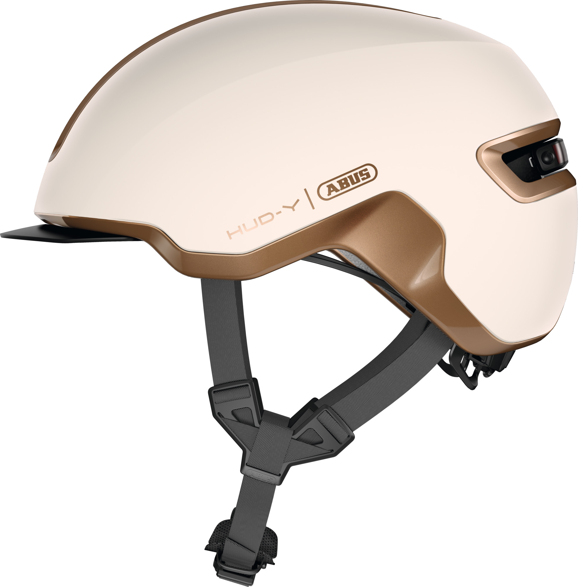 Abus HUD-Y fietshelm toffee gold – Maat L 57-61cm
