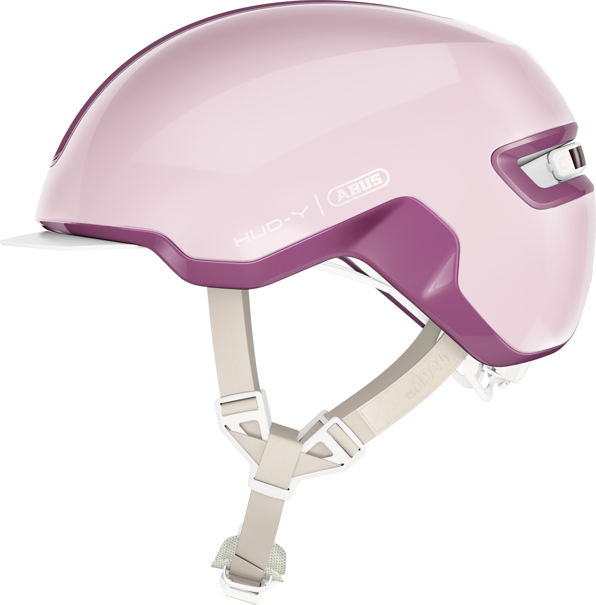 Abus HUD-Y fietshelm met achter-LED – Maat L 57-61cm
