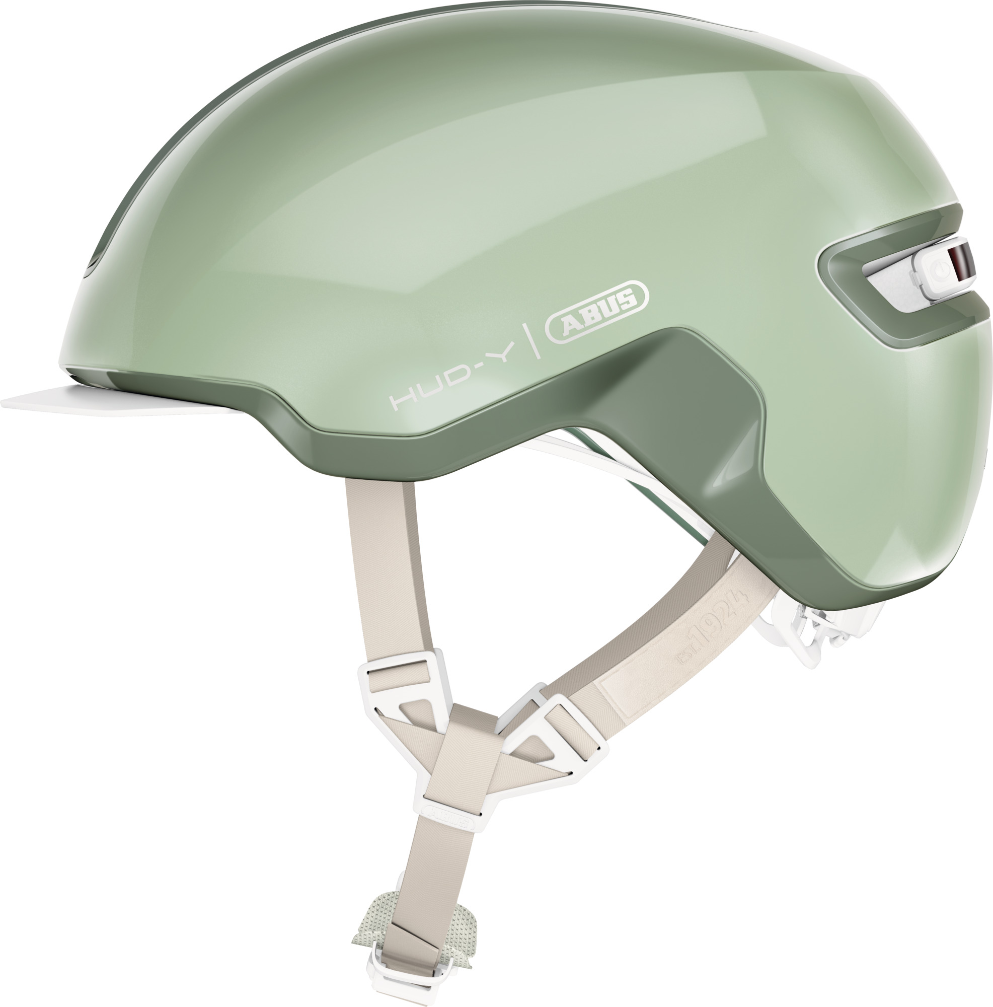 Abus HUD-Y Fietshelm Pure Pistachio – Maat L 57-61cm