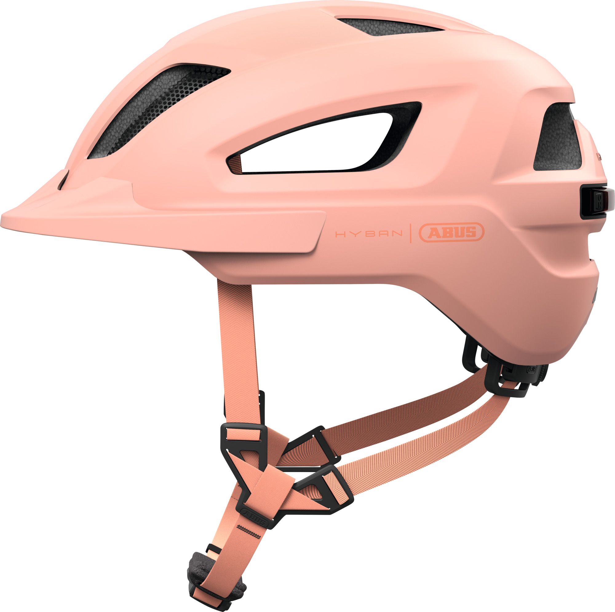Abus Hyban 3.0 Fietshelm Powder Coral – Maat M 54-58cm