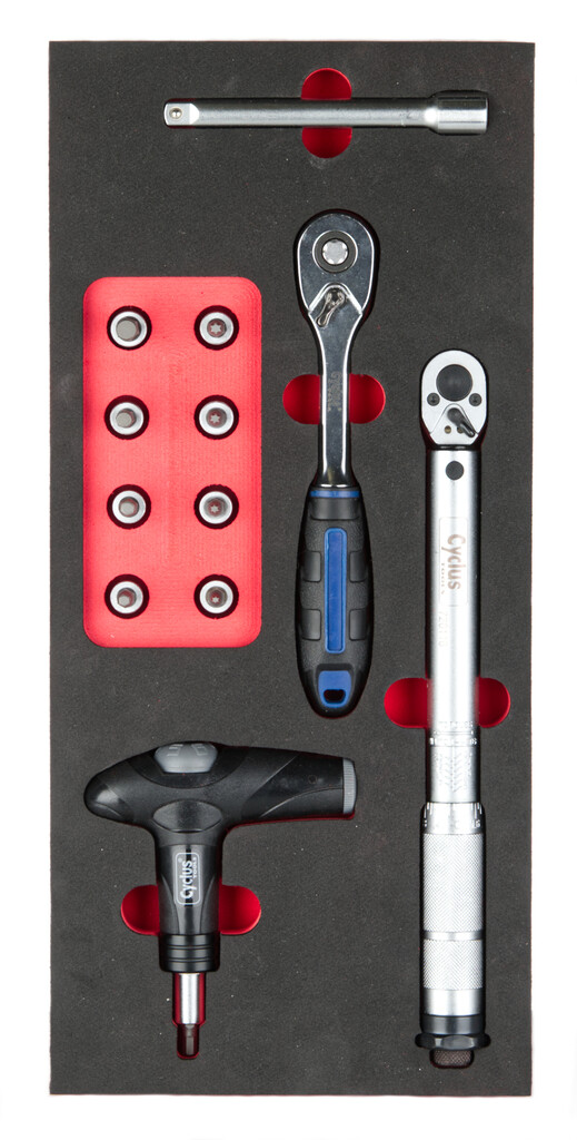 Cyclus Foam Nr.4 Momentsleutelset – Maat S, rood