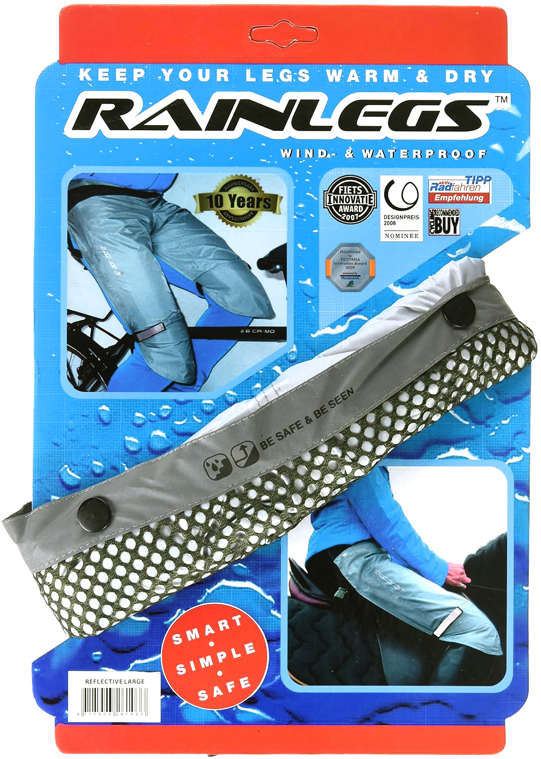 Rainlegs Beenbeschermers Reflecterend – Maat M