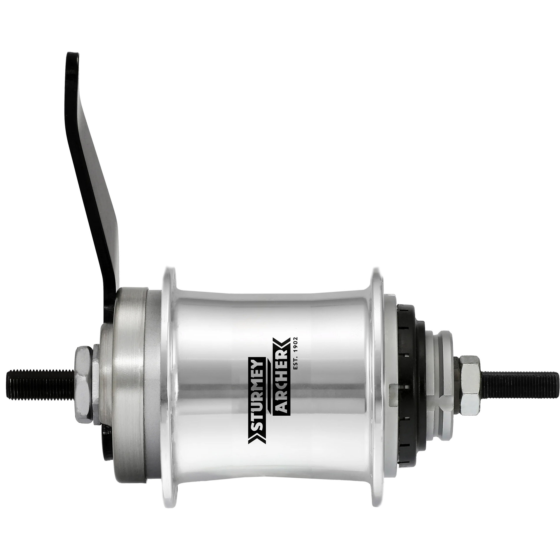 Sturmey Archer A2C achternaaf 2v terugtraprem 36g zilver