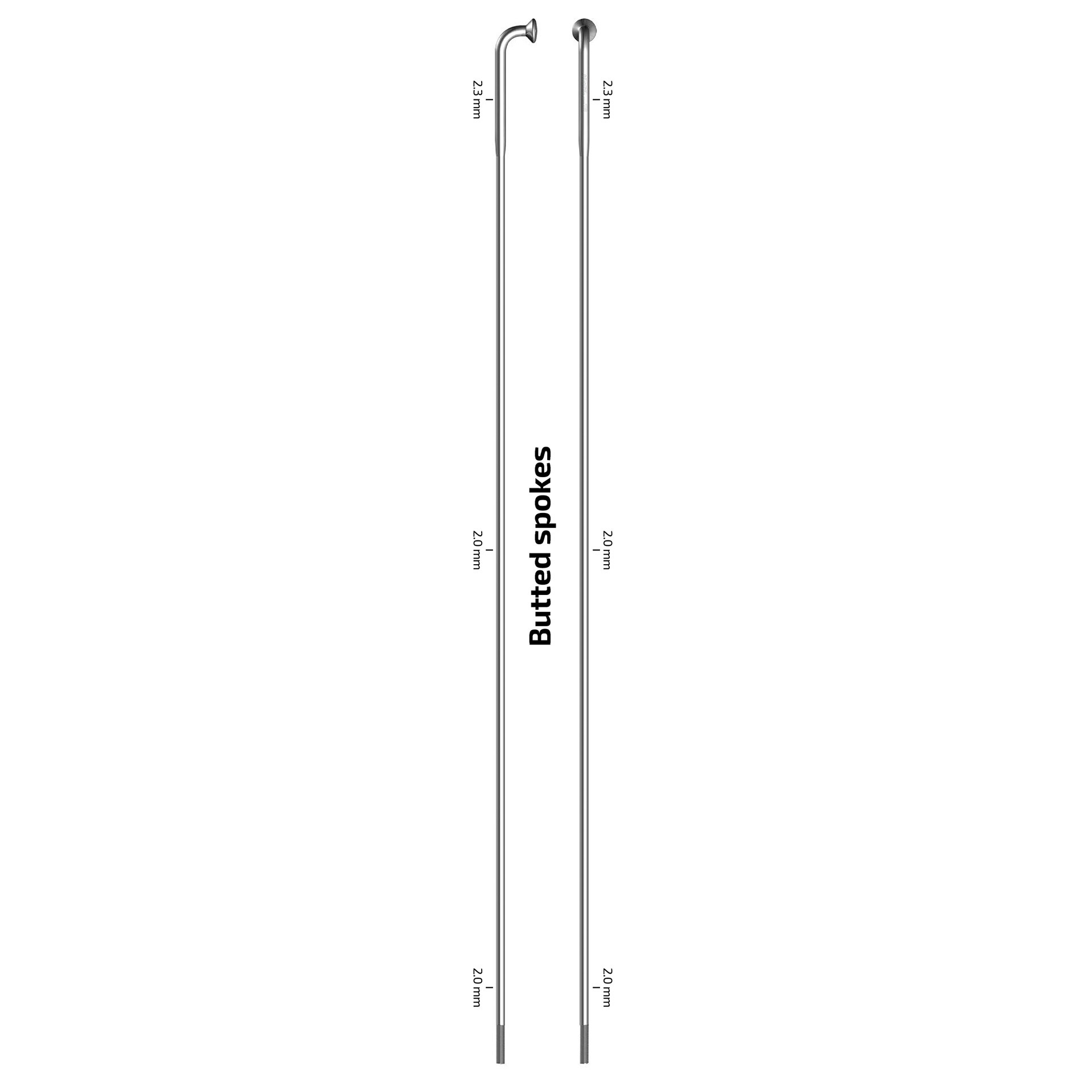 Sapim X-Strong Spaak 14-298 RVS zonder nippel (100st)